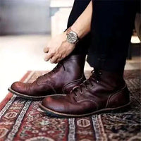 Jake | Vintage-Schuhe für Herren – Kaffee