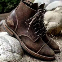 Jake | Vintage-Schuhe für Herren – Dunkelbraun