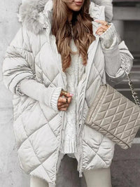 Jamie | Elegante Damenjacke für Frauen Winter – Weiß