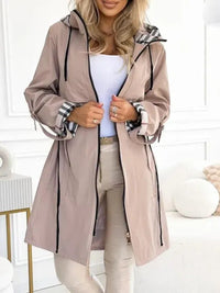 Romy | Lange Sportlich-Chice Jacke – Beige