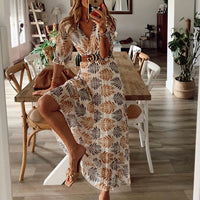 Madison | Fließendes und elegantes Maxikleid mit Blumenmuster für Frauen – Blumen
