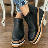 Jeanne | Orthopädische wasserdichte Stiefel – Schwarz