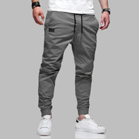 Sommer-Jogginghose für Herren - Leichte Stretch Sporthose mit Gummibund – Dunkelgrau