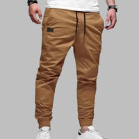 Sommer-Jogginghose für Herren - Leichte Stretch Sporthose mit Gummibund – Tief Khaki