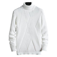 Schöner dicker Pullover für Männer - MANI – Weiß