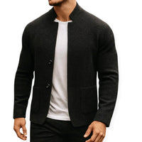 Jonas | Moderner Strickblazer – Schwarz