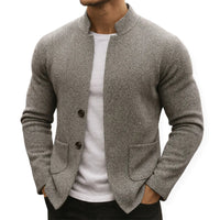 Jonas | Moderner Strickblazer – Grau