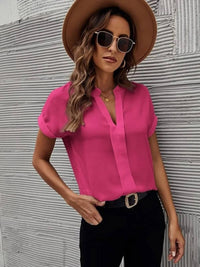 Julia | Lässige leichte Sommerbluse – Rosa