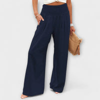 Julie - Luftige und elegante Hose – Blau