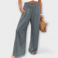 Julie - Luftige und elegante Hose – Grau