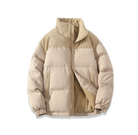 Warme, winterliche Herrenjacke – Beige