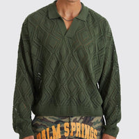 Leichtes Herren Strickshirt – Grün