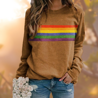 Warmer Damen-Pullover mit Rundhalsausschnitt – Gelb