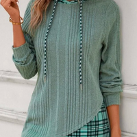 Damen Kapuzenpullover mit langen Ärmeln - Weich & Bequem – Hellgrün