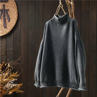 Damen Rollkragenpullover aus Feinstrick - Elegant & Warm – Grau