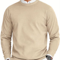 Klassisches Herren Rundhals T-Shirt aus Baumwolle | Atmungsaktiv & Pflegeleicht – Beige