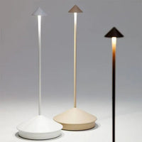 Kabellose LED-Tischleuchte mit Dimmfunktion und wasserabweisendem Design – moderne Tischleuchte für den Innen- und Außenbereich – Gold