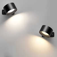 Kabellose Wandleuchte - FlexiGlow – Schwarz