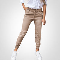 Kate - Lässige Stretch-Hose – Khaki
