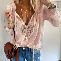 Kathrin | Moderne Boho Chic Bluse – Rosa