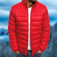 | Wind- und Wasserabweisende Gepolsterte Jacke für Herren – Rot