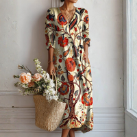 Kendra | Bohemian Floral Dress – Mehrfarbig