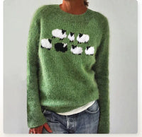 Anna™ | Raffiniertes skandinavisches Strickpullover – Grün