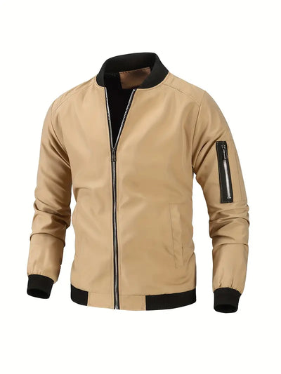 Shirenne | Klassisches Design Trainingsjacke - Herren Casual Baseball Kragen