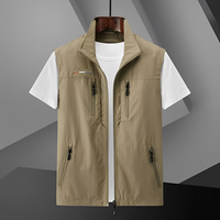 Amaury - Elegante ärmellose Herrenweste – Khaki
