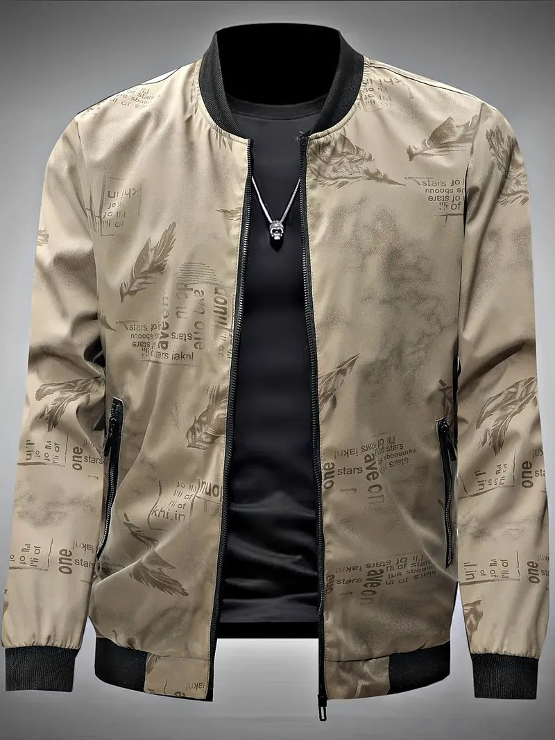 Shiraven | Federn Muster Allover Print Design Trainingsjacke