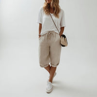 Ivarael - Weiche Bermudashorts – Khaki