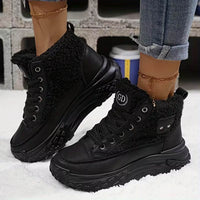 Tilda | Robuste Damen-Winterschuhe mit Fleece – Schwarz