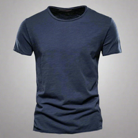 T-Shirt für Herren - Klassisches Anti-Schweiß Shirt für den Sommer – Marine