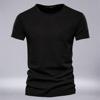 T-Shirt für Herren - Klassisches Anti-Schweiß Shirt für den Sommer – Schwarz