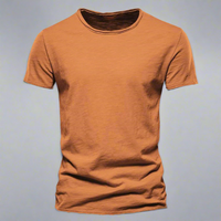 T-Shirt für Herren - Klassisches Anti-Schweiß Shirt für den Sommer – Orange