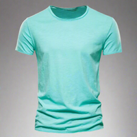 T-Shirt für Herren - Klassisches Anti-Schweiß Shirt für den Sommer – Hellgrün