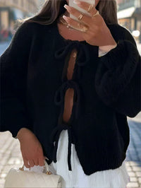 Sophie | Moderner Strickcardigan mit Stil – Schwarz