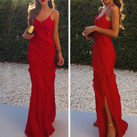 Jewela | Stylisches Maxikleid – Rot
