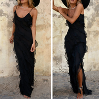 Jewela | Stylisches Maxikleid – Schwarz