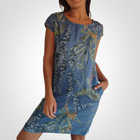 Michelle - Elegantes Kleid – Blau