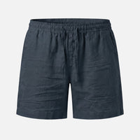 Uwe | Herren Kurze Baumwollhose Tunnelzug – Baumwoll Shorts Herren Sommer – Marine