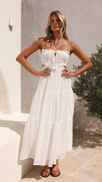 Clara | Midi-Kleid – Weiß