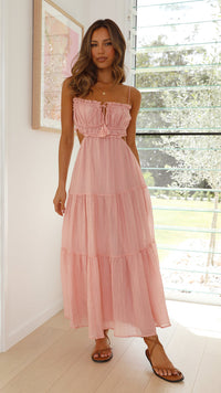 Clara | Midi-Kleid – Rosa