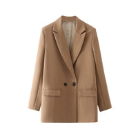 Elegante Damen-Blazer für Büro und Freizeit - Business Profesional – Braun