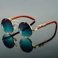 Pia | Auffallende Unisex-Sonnenbrille – Grün