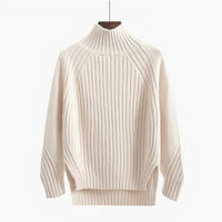 Weicher Damen Rollkragenpullover aus Merinowolle | Warm & Kuschelig – Weiß
