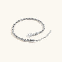 LEILA ROPE FUSSKETTCHEN – Silber