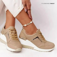 Joanna | Fußgewölbestütze Geformtes Fußbett Schuhe – Khaki