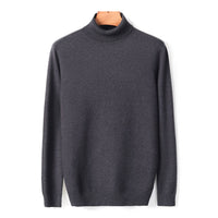 Warmer Herren Rollkragenpullover aus Merinowolle | Weich & Elegant – Grau