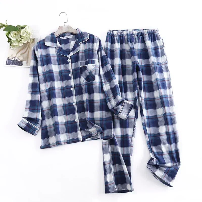 Bequemes Damen Pyjama-Set mit lebendigen Mustern | Zweiteiler